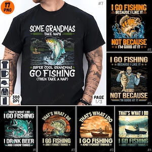 Fishing Sublimation PNG, Funny Fishing Clipart, Grandpa Fishing PNG, Grandma Fishing PNG, Vintage Fishing Design, Digital Fishing Art