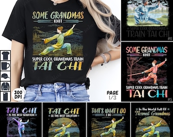 Tai Chi Grandma PNG, Tai Chi Sublimation Design, Tai Chi Digital Clipart, Tai Chi Art, Tai Chi Graphics, Tai Chi Poses, Digital Download