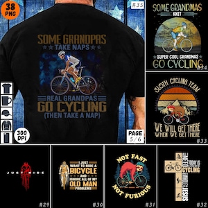 Cykeltröja PNG-paket Mountainbike-designer Cykelälskare Sublimering PNG Roliga cykelcitat 100 Miles cykelpresent Cyklist Sublimering bild 5