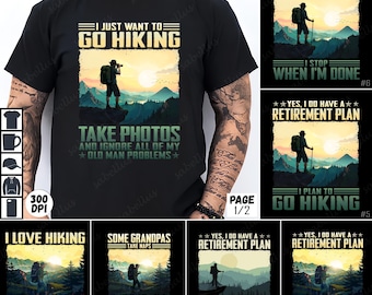 Hiking PNG Sublimation Bundle, Hiking Digital Art, Hiking Quotes PNG, Nature Lover Sublimation, Outdoor Adventure Sublimation Design