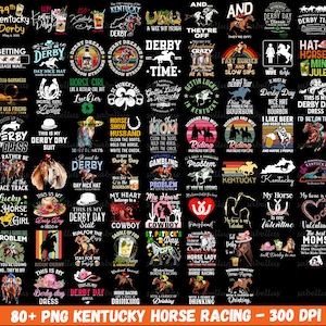 Kentucky Derby Png Bundle, Kentucky Png, Derby Bundle, Race Horse shirt, Horse Racing, Horse race Png, Derby Horse Race png, Digital Png