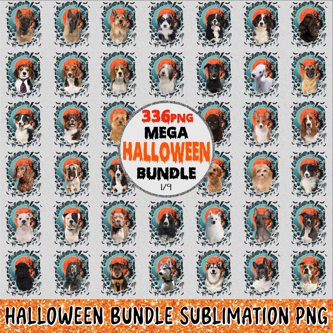 Halloween Dog PNG Mega Bundle, Sublimation Design for Affenpinscher ...