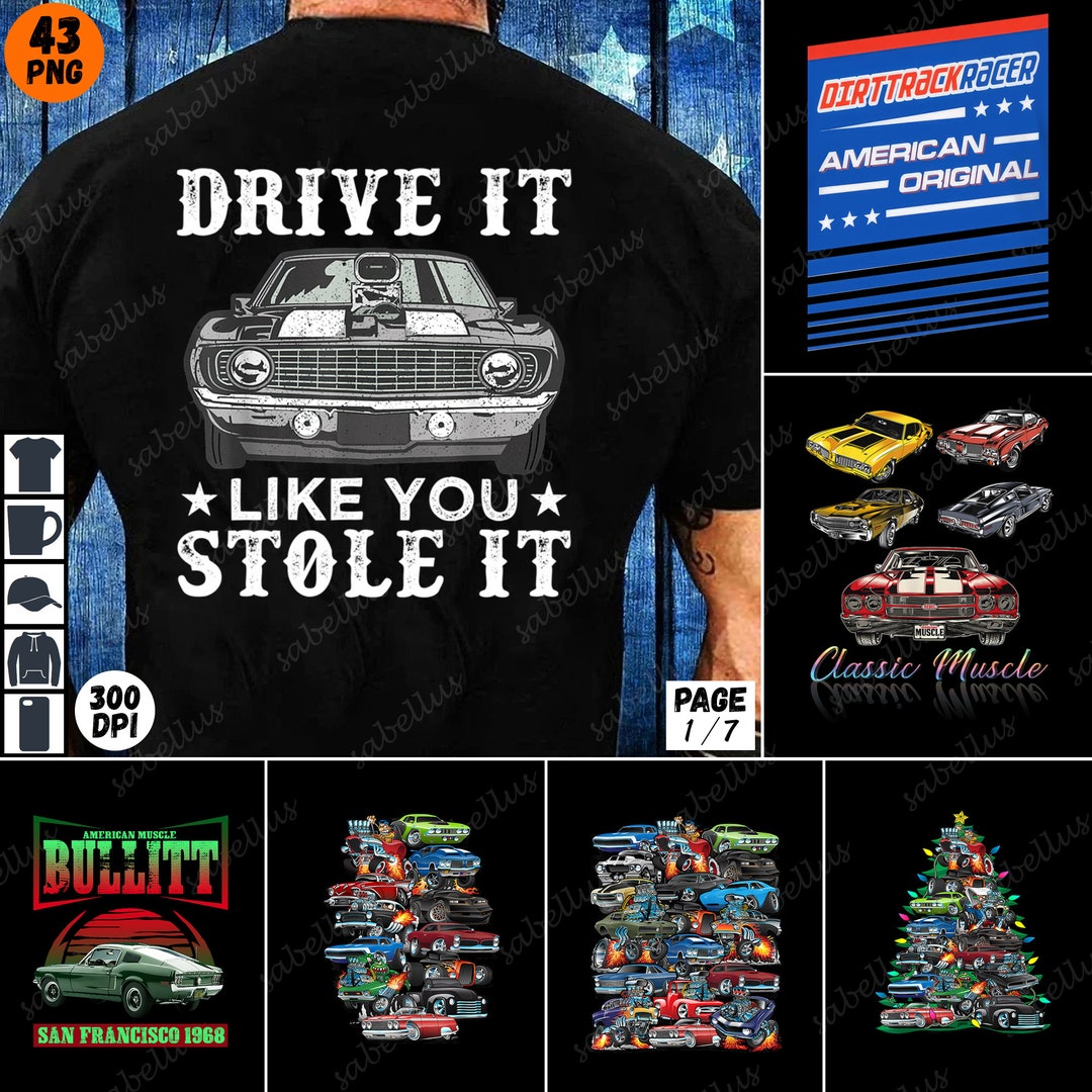 PNG Bundle American Muscle Car, Classic Muscle Car Lovers, Hotrod Rebel ...