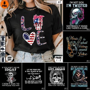 Pacote de presente de Halloween PNG Carta gráfica impressão camisa mulheres mãe avó namorada esposa irmã amigos sublimação topo