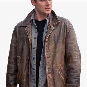 Supernatural dean leather jacket hot sale