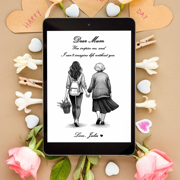 customized mother's day greeting card,custom digital download card,printable gift for her,personalized digital greeting cards,birthday card