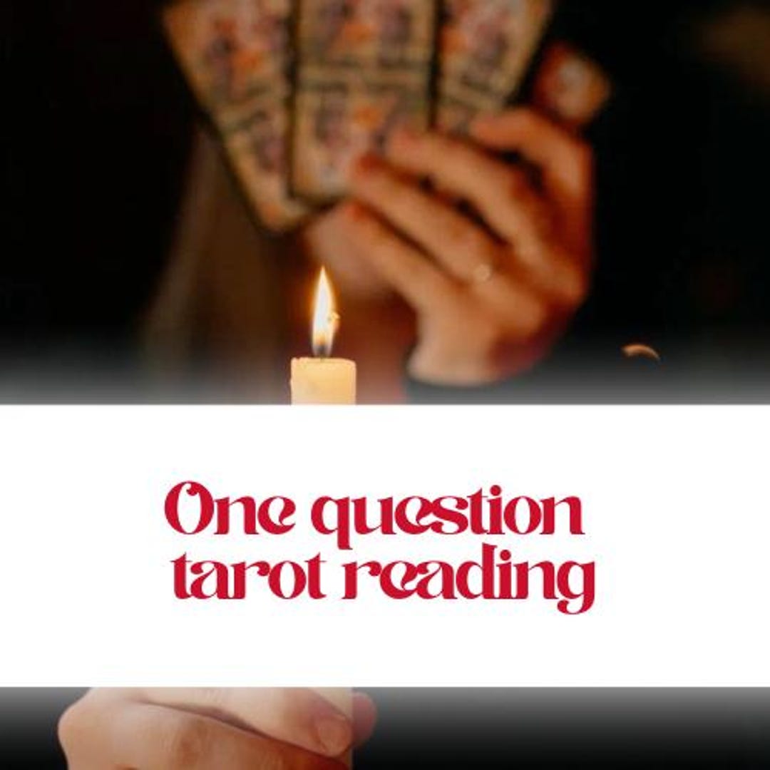 One Question Tarot Reading, Personalized Guidance, Same Day Delivery - Etsy