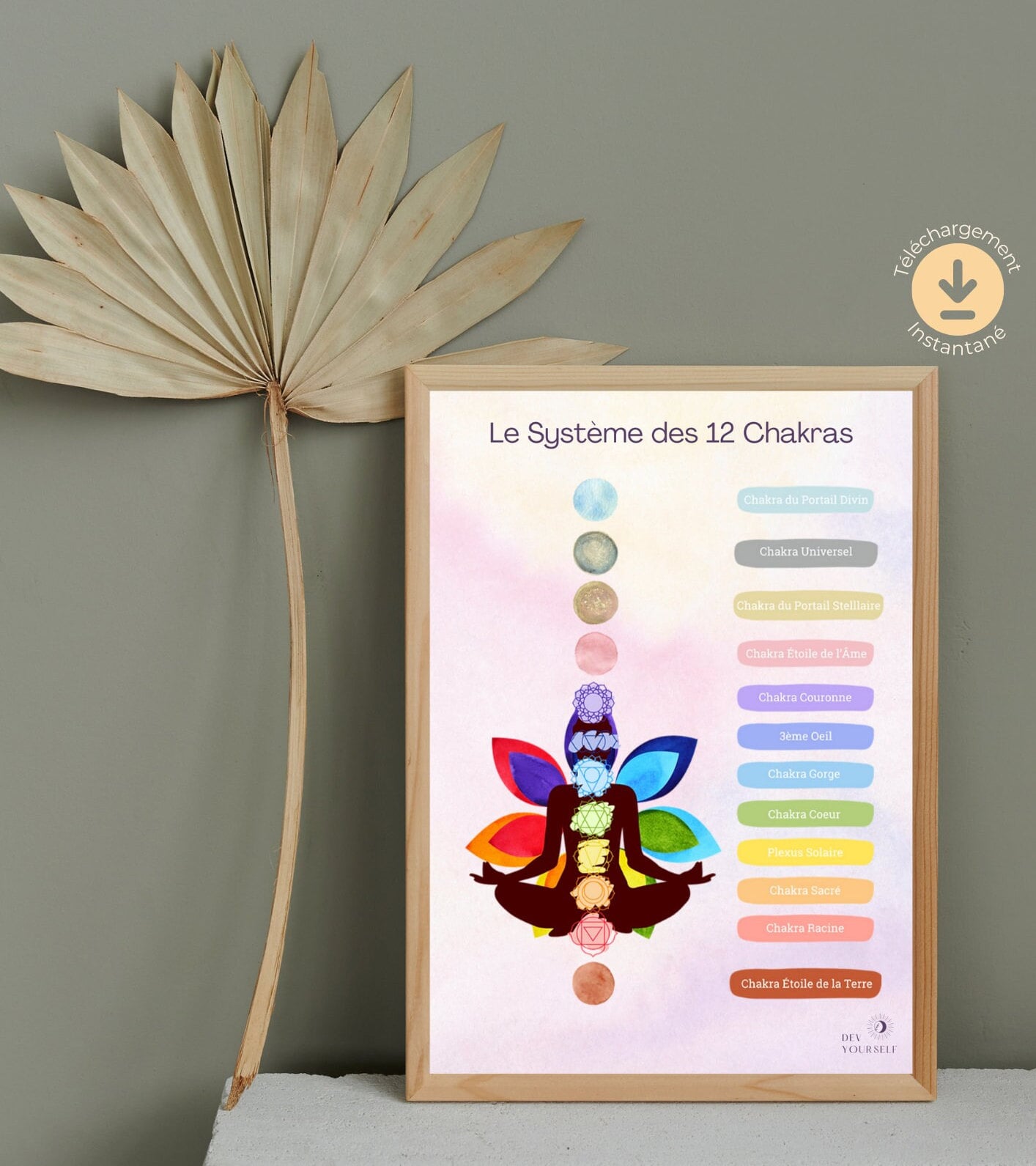 Printable Sheet (table) of the 12 Chakra System - Etsy