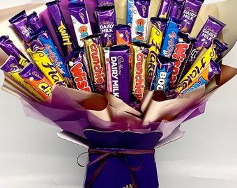 XL 30 Cadbury’s chocolate personalised bars chocolate bouquet