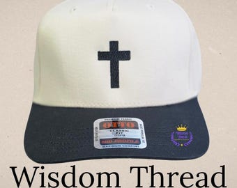 Gorras personalizadas bordadas con cruz cristiana - Gorras de béisbol y regalos personalizados con motivos religiosos