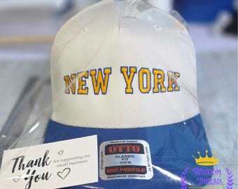Gorra de béisbol bicolor con bordado personalizado de la ciudad de Nueva York