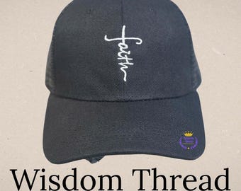 Gorra con cruz bordada / Gorra cristiana para hombre y mujer / Gorra de béisbol religiosa / Regalo para la iglesia / Ropa con temática religiosa