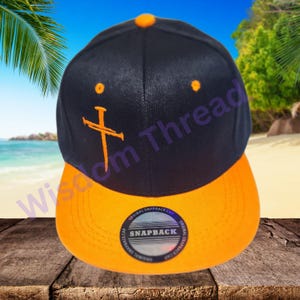 Custom Christian 3 Nail Cross Dad Hat: Faith-Based Baseball Cap