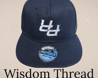 Gorra Snapback con Bordado de Puerto Rico PR (Versión Invertida): Gorra de Béisbol Ajustable