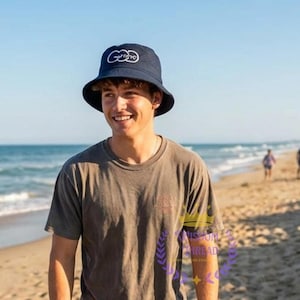 Bucket Hat, God Is Good Embroidered Faith Design, 7 Thread Color Options