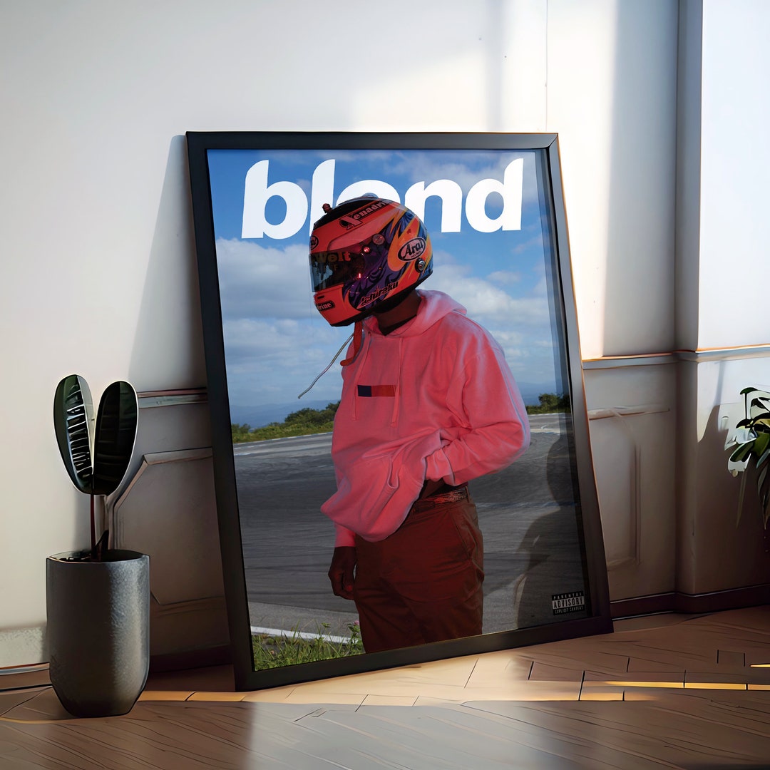 Blond Album Cover Poster Frank Ocean Wallpaper Digital Print Poster ...