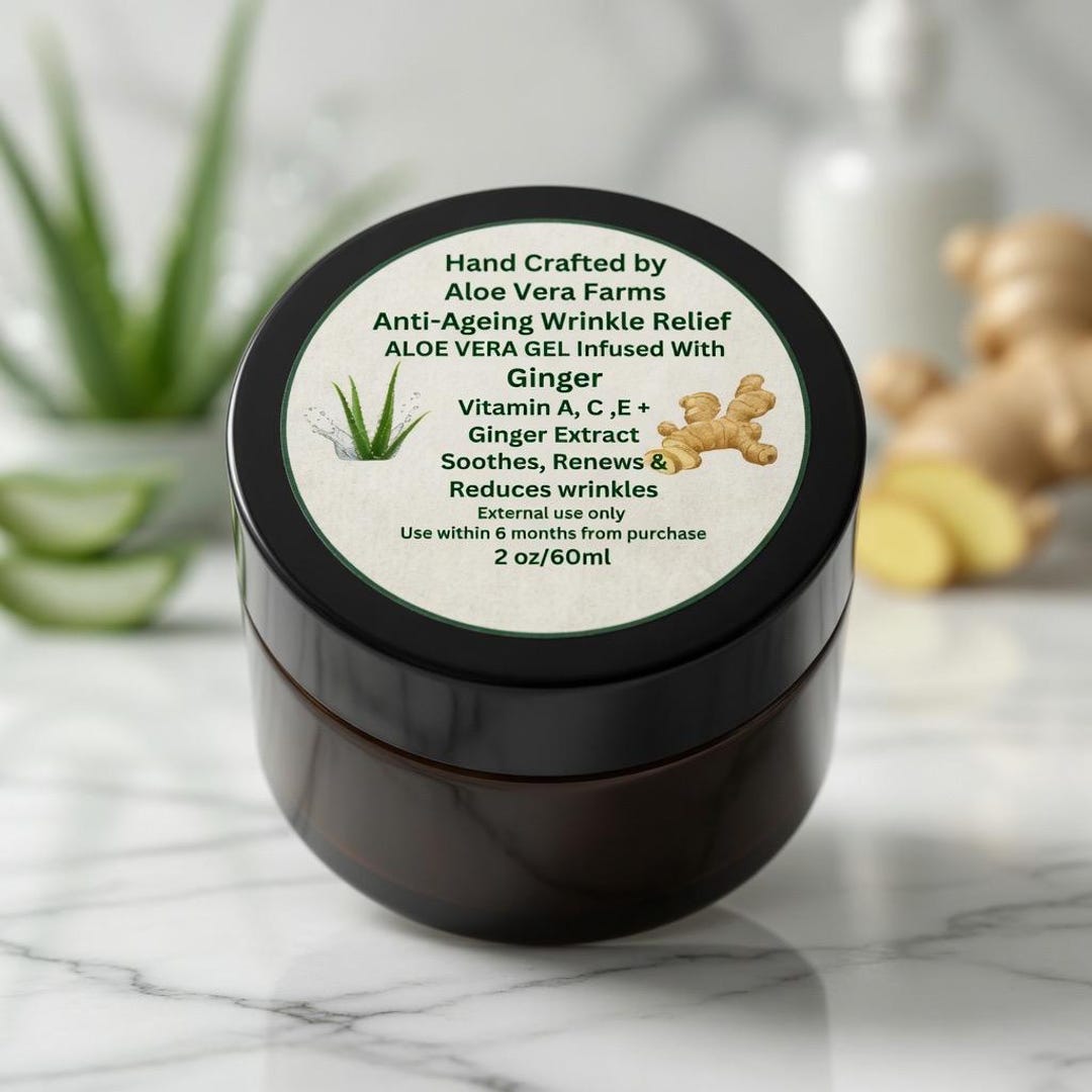 Anti-aging Aloe Vera Gel With Vitamins A, C & E - (2 Oz) - Etsy