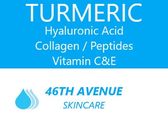 TURMERIC/Hyaluronic Acid/Collagen/peptides/Vitamin C & E