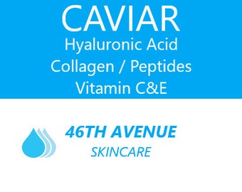 CAVIAR/Hyaluronic Acid/Collagen/peptides/Vitamin C & E