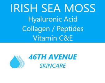 IRISH SEA MOSS/Hyaluronic Acid/Collagen/peptides/Vitamin C & E