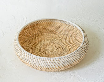 Nortada Two-Tone Rattan Bowl