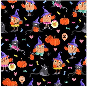 Halloween digitaal papier, Instant Download, Wrapping Art, kinder clipart, naadloos patroon, sprookje Instant Download kinderen doek sjabloon