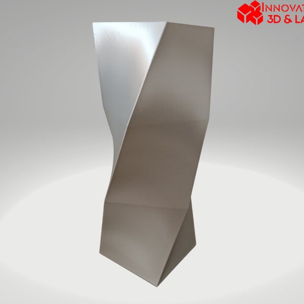 Vase Design Moderne en Spirale 25cm – Élégance et Innovation | Impression 3D | Déco Contemporaine | Multicolore ou Unie