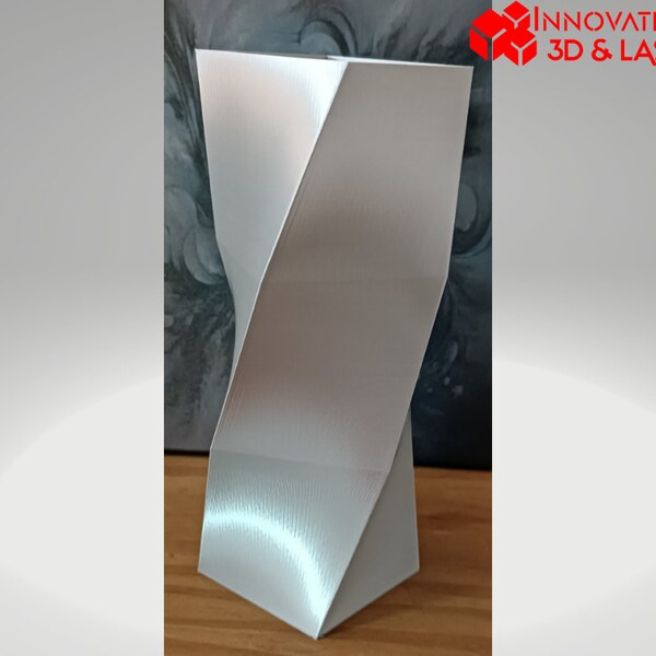 Vase Design Moderne en Spirale 25cm – Élégance et Innovation | Impression 3D | Déco Contemporaine | Multicolore ou Unie