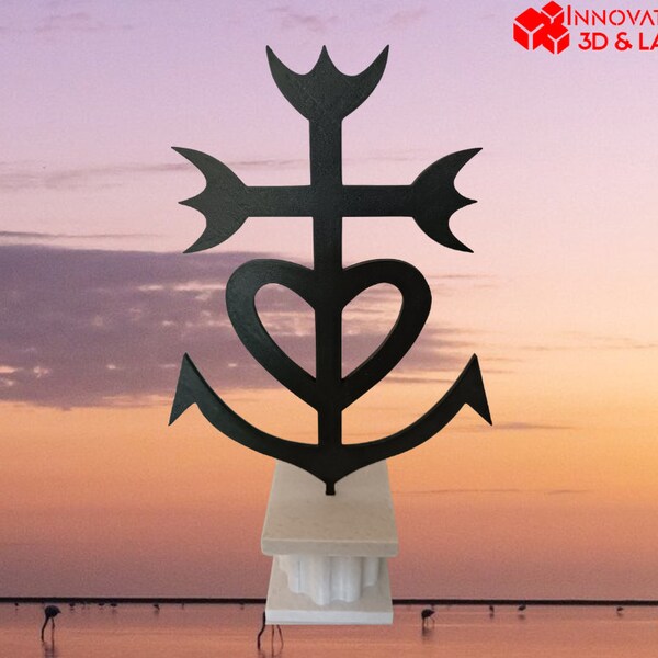 Croix de Camargue - Croix des Gardians - Croix camarguaise - Symbole de Tradition, Décoration Artisanale - Décoration Sud France Camargue