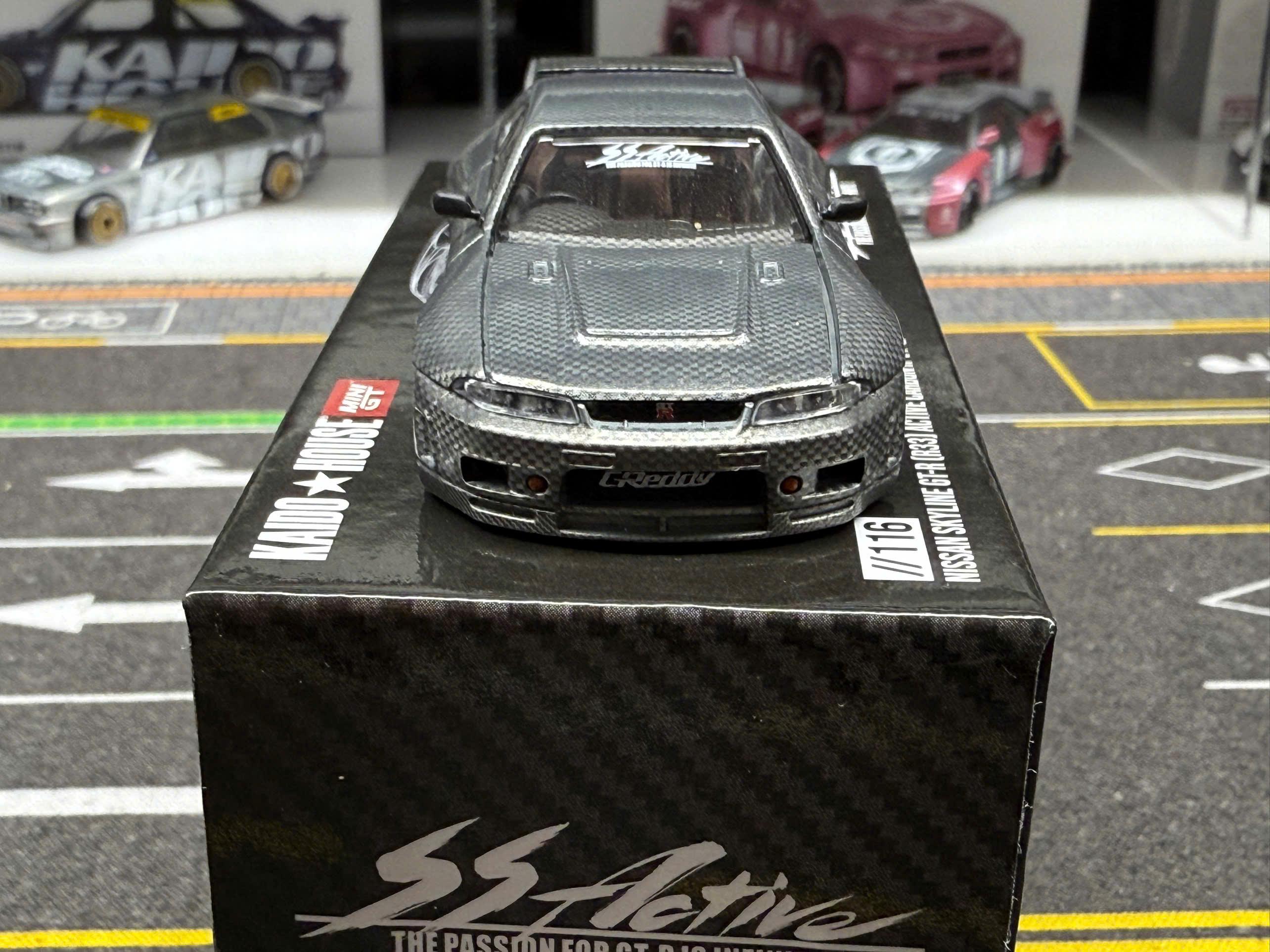 Mini GT x Kaido House R33 カーボン V1 チェイス KHMG116 ダイ