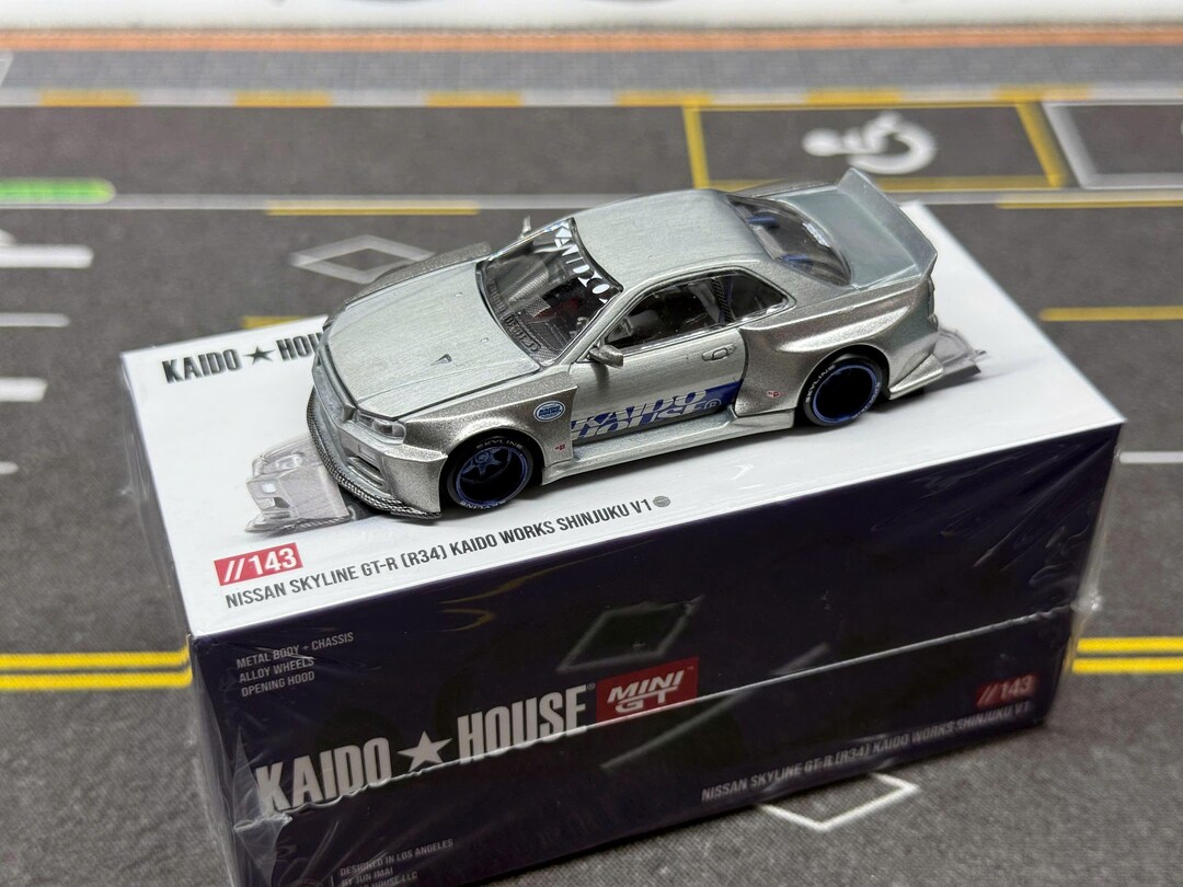 MINIGT KAIDO★HOUSE R34 スカイライン ケース付き MINIGT.com – Welcome to the World of 1:64!
