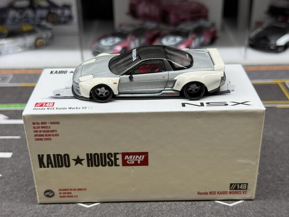 Mini GT x Kaido House NSX ホワイト チェイス KHMG148 ダイキャスト