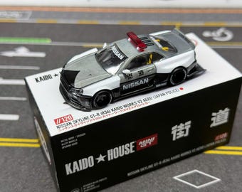 Mini GT X Kaido House R34 Police V2 Chase KHMG120 Diecast (+ Free