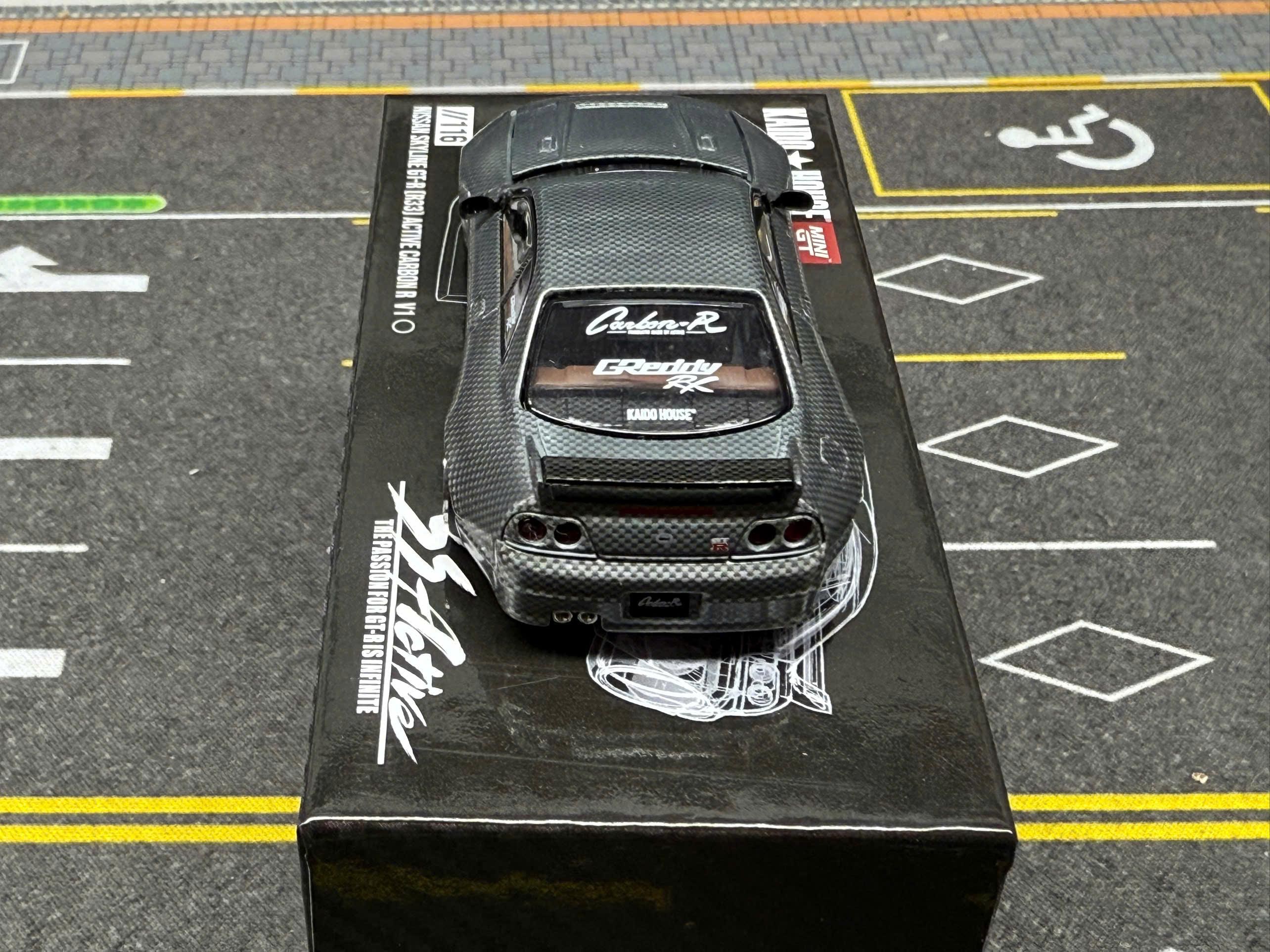 Mini GT x Kaido House R33 カーボン V1 チェイス KHMG116 ダイ