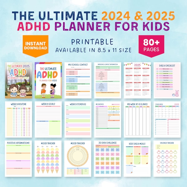 Adhd 2025 Planner Etsy