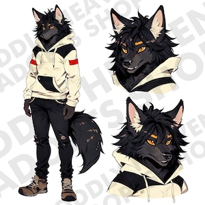 Furry Adoptuj postać PRZYJAZNY SOJUSZNIK! Arkusz referencyjny do adopcji Fursony | Furry Adopt w limitowanej edycji | OC Furry | Natychmiastowe pobranie
