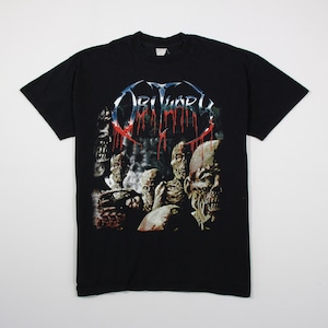 Obituário - Camisa vintage de volta dos mortos dos anos 1990 - L