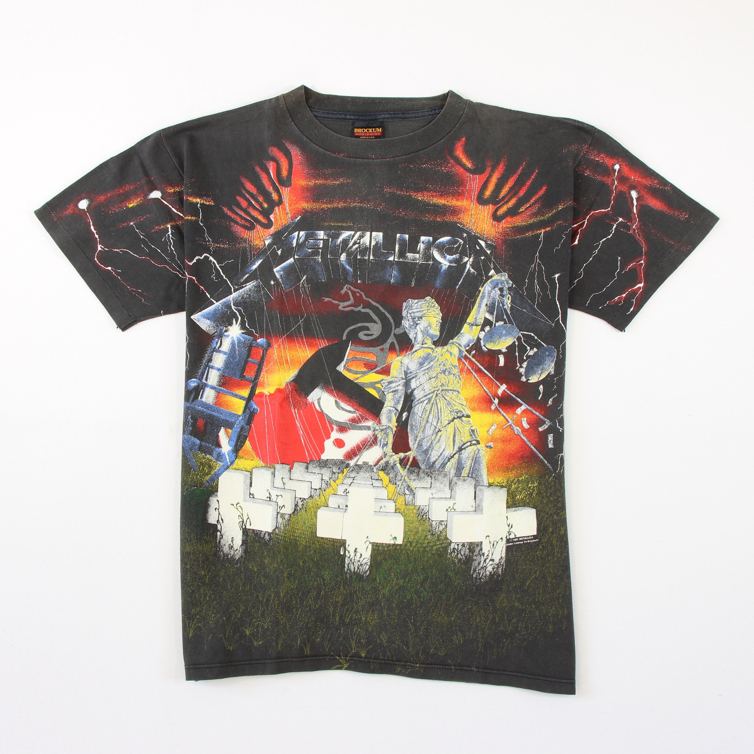 Metallica - All Over Print 1991 Vintage Shirt - L - Etsy