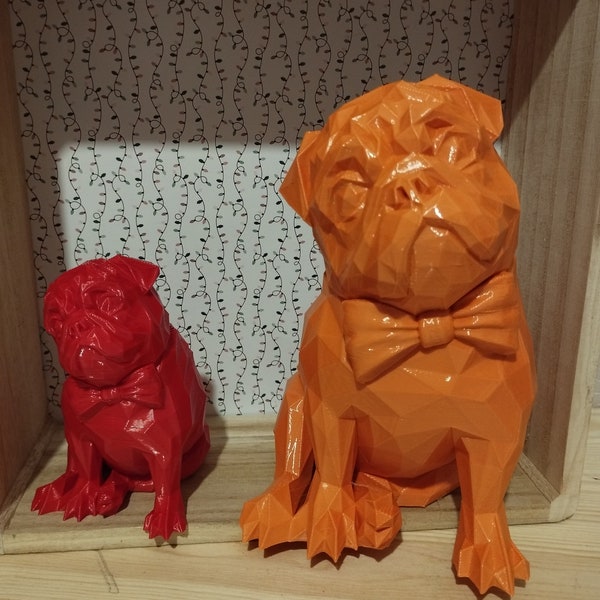 Bouledogue statue Assis ou Allongé