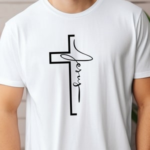 Jesus T Shirt, Christliches T shirt, Christliche Kleidung, Christliche Geschenke, Geburtstag, religiöse kleidung, religiöse geschenke, Bild 2