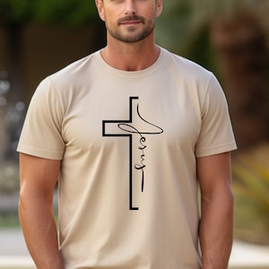 Jesus T Shirt, Christliches T shirt, Christliche Kleidung, Christliche Geschenke, Geburtstag, religiöse kleidung, religiöse geschenke, Bild 1