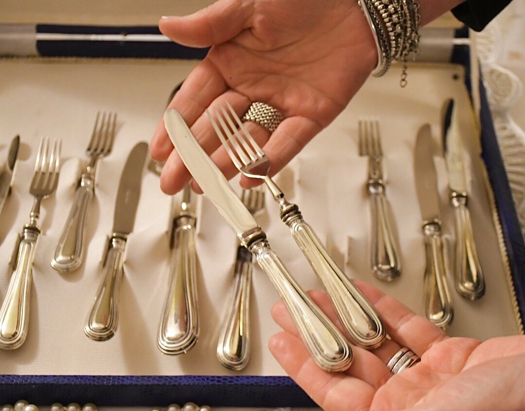 Pastry Set Vintage Pastry Set in 800 Silver - Etsy