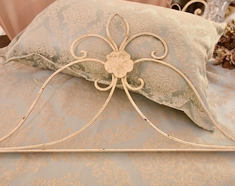 Antique Liberty style frieze in white wrought iron