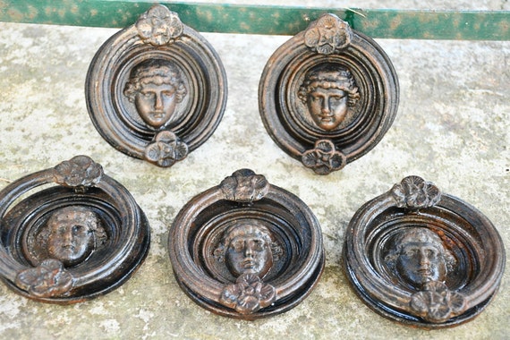 Antique antique door knocker from the early twentieth century in Italy