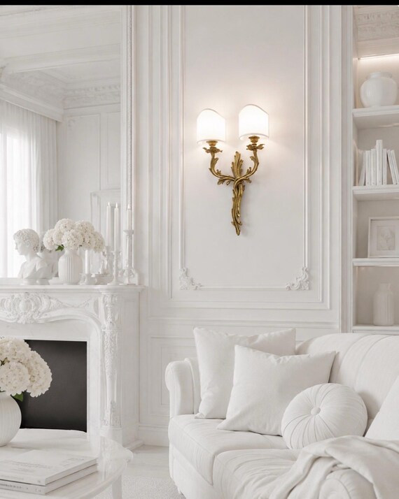 Antique 2-light wall lamp from the 20th century in Italy