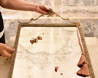 Delightful antique Art Nouveau mirror