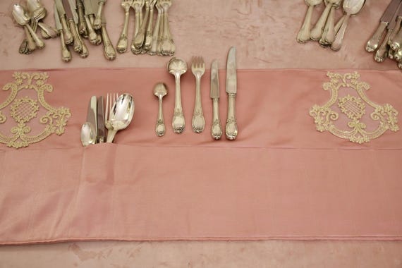 60-piece silver-plated cutlery set, LCF France - Rococo Half Shell Vintage model