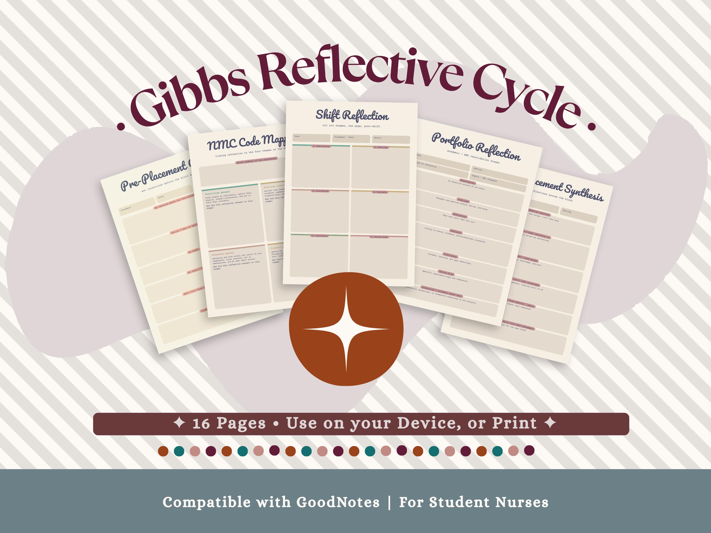 Gibbs Reflective Cycle Toolkit | Student Nurse Reflection Templates ...