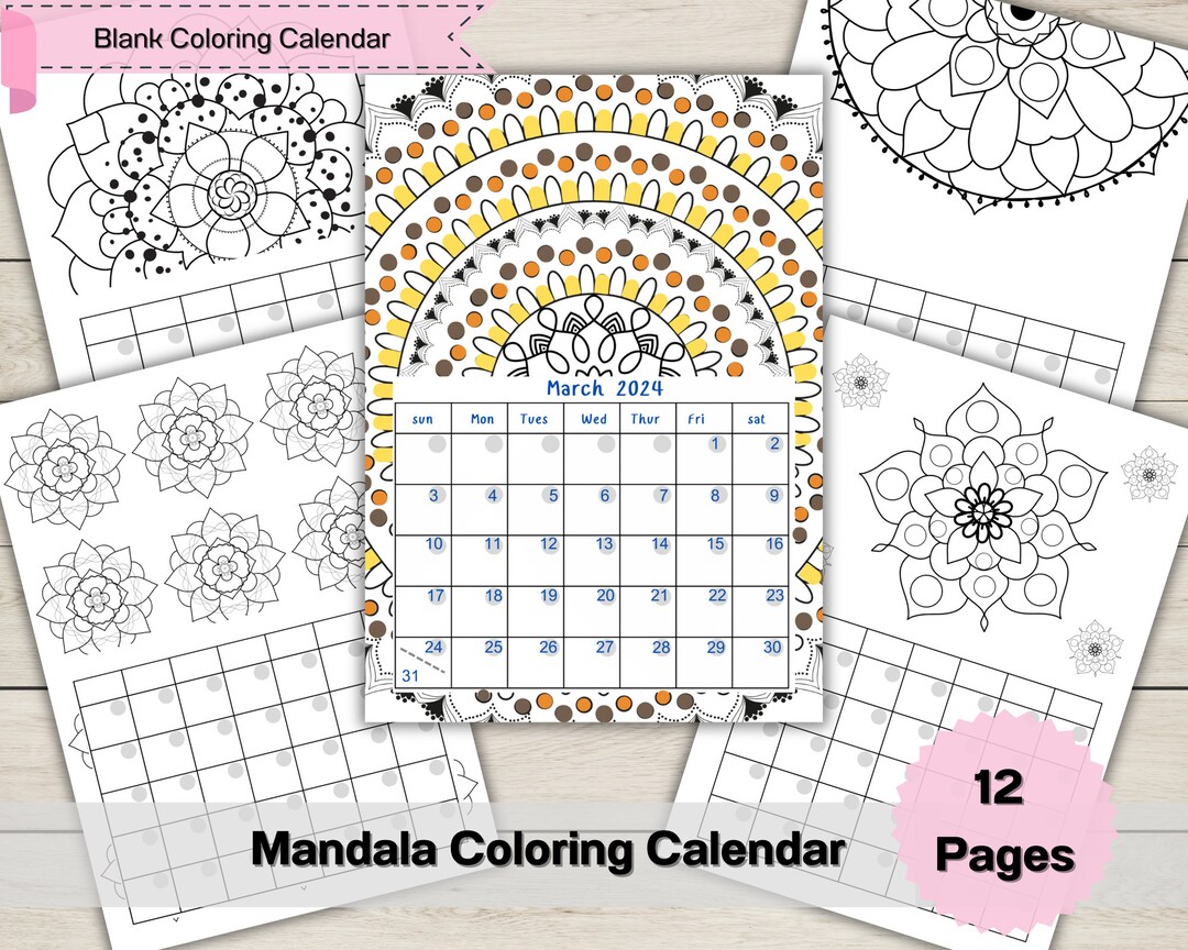 Page De Garde D Agenda Mendala www.etsy.com