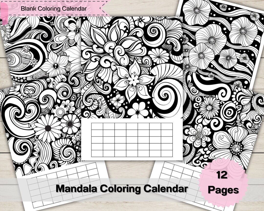 Page De Garde D Agenda Mendala www.etsy.com